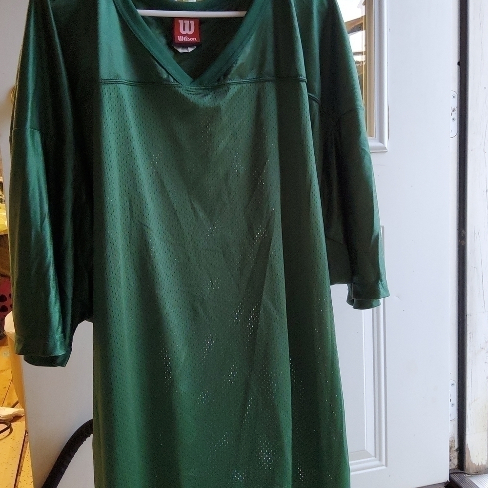Wilson Mesh Jersey Green Size XXXL EUC Men's Short Sleeve